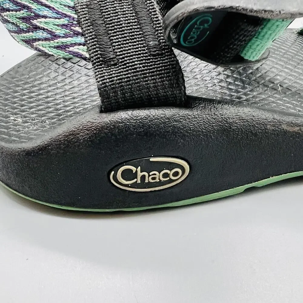 Chaco Sandals Womens 8 Green Synthetic Strappy Adjustable Hiking Outdoor Shoes